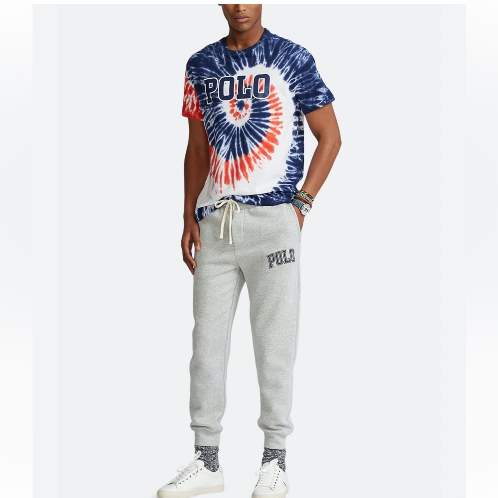 NWT Polo Ralph Lauren Classic Fit Americana Tie Dye Crew Neck T-Shirt Mens